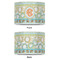 Teal Ribbons & Labels 16" Drum Lampshade - APPROVAL (Poly Film)