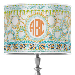 Teal Ribbons & Labels Drum Lamp Shade (Personalized)