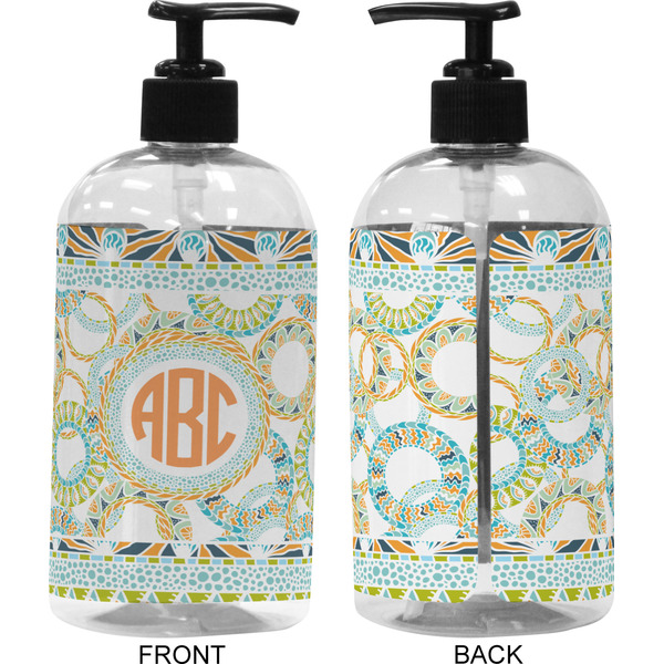 Teal Ribbons & Labels 16 oz Plastic Liquid Dispenser (Approval)