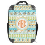Teal Ribbons & Labels Hard Shell Backpack (Personalized)
