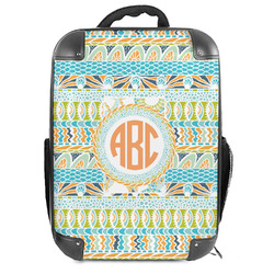 Teal Ribbons & Labels Hard Shell Backpack (Personalized)