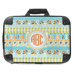 Teal Ribbons & Labels Hard Shell Briefcase - 18" (Personalized)