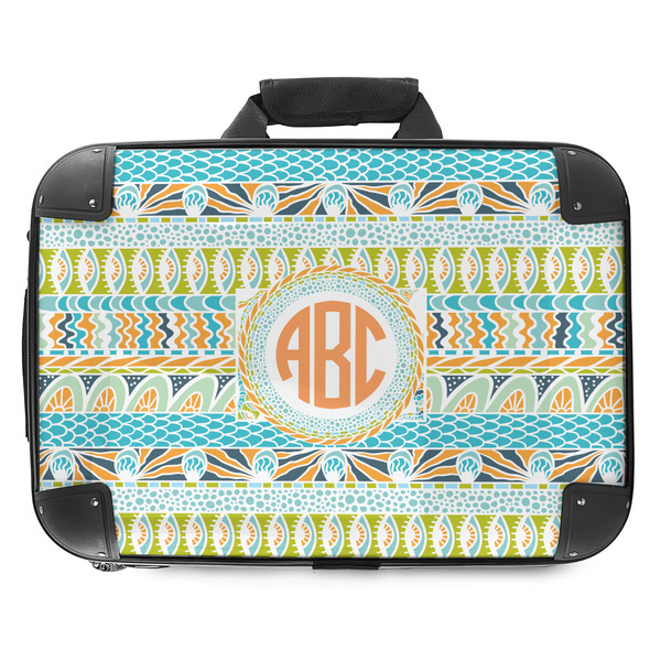 Custom Teal Ribbons & Labels Hard Shell Briefcase - 18" (Personalized)