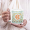 Teal Ribbons & Labels 20oz Coffee Mug - LIFESTYLE