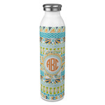 Teal Ribbons & Labels 20oz Stainless Steel Water Bottle - Full Print (Personalized)