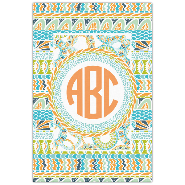 Teal Ribbons & Labels 20x30 - Canvas Print - Front View