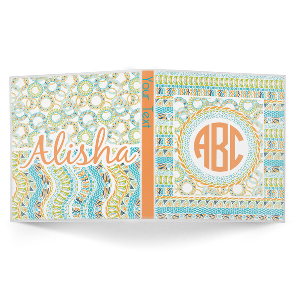 Teal Ribbons & Labels 3-Ring Binder Approval- 1in