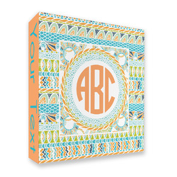 Teal Ribbons & Labels 3 Ring Binder - Full Wrap - 2" (Personalized)