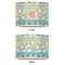 Teal Ribbons & Labels 8" Drum Lampshade - APPROVAL (Poly Film)