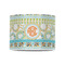 Teal Ribbons & Labels 8" Drum Lampshade - FRONT (Poly Film)