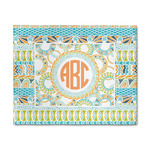 Teal Ribbons & Labels 8' x 10' Patio Rug (Personalized)