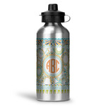 Teal Ribbons & Labels Water Bottle - Aluminum - 20 oz (Personalized)