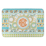 Teal Ribbons & Labels Anti-Fatigue Kitchen Mat (Personalized)