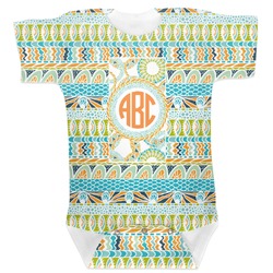 Teal Ribbons & Labels Baby Bodysuit 6-12 (Personalized)