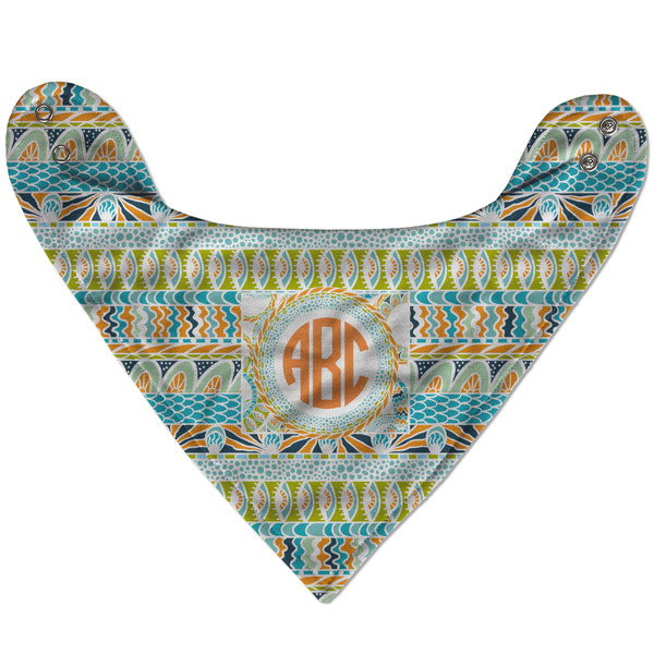 Teal Ribbons & Labels Bandana Flat Approval