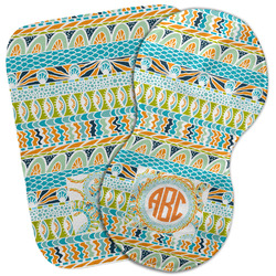 Teal Ribbons & Labels Burp Cloth (Personalized)