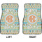 Teal Ribbons & Labels Car Mat Front - Approval