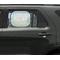 Teal Ribbons & Labels Car Sun Shade Black - In Car Window