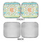 Teal Ribbons & Labels Car Sun Shades - APPROVAL