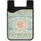 Teal Ribbons & Labels Cell Phone Credit Card Holder