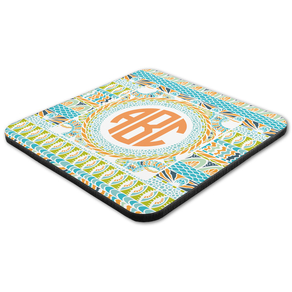 Teal Ribbons & Labels Coaster Set - FLAT (one)