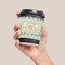 Teal Ribbons & Labels Coffee Cup Sleeve - LIFESTYLE