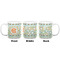Teal Ribbons & Labels Coffee Mug - 20 oz - White APPROVAL