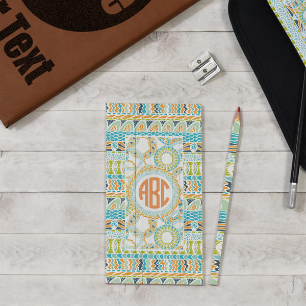 Teal Ribbons & Labels Colored Pencils - In Context