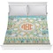 Teal Ribbons & Labels Comforter - Full / Queen (Personalized)