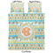 Teal Ribbons & Labels Comforter Set - Queen - Approval