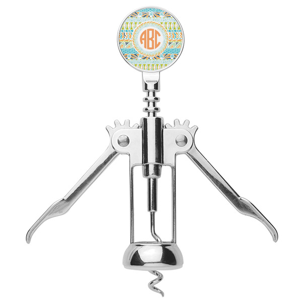 Teal Ribbons & Labels Corkscrew - Alt