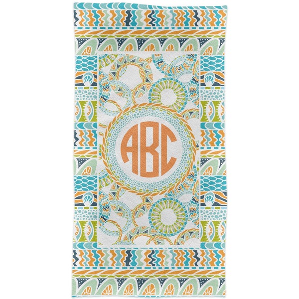 Teal Ribbons & Labels Crib Comforter/Quilt - Apvl