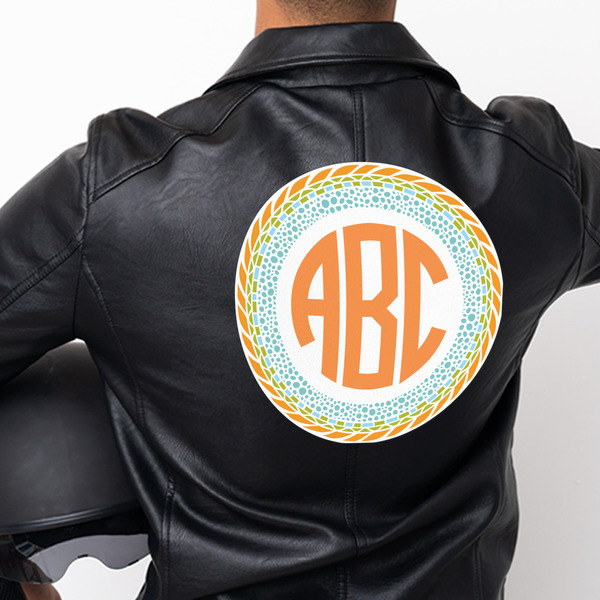 Teal Ribbons & Labels Custom Shape Iron On Patches - XXXL - APPROVAL