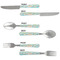 Teal Ribbons & Labels Cutlery Set - APPROVAL