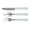 Teal Ribbons & Labels Cutlery Set (Personalized)