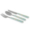 Teal Ribbons & Labels Cutlery Set - MAIN