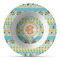 Teal Ribbons & Labels Microwave & Dishwasher Safe CP Plastic Bowl - Main