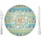 Teal Ribbons & Labels Dinner Plate