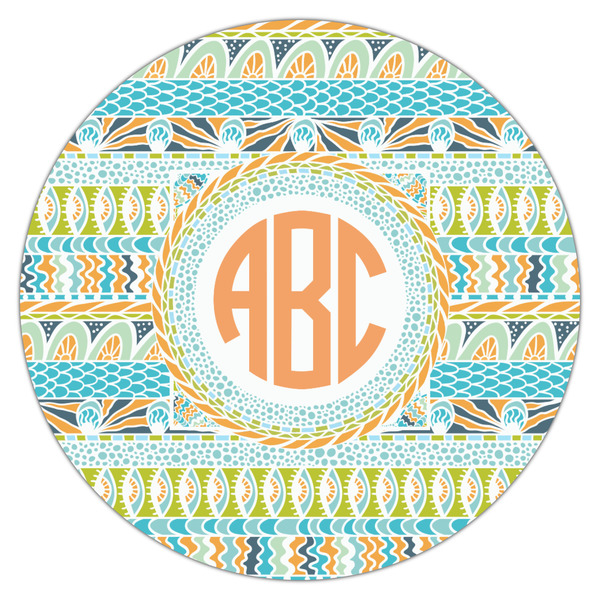 Teal Ribbons & Labels Drink Topper - Large - Single