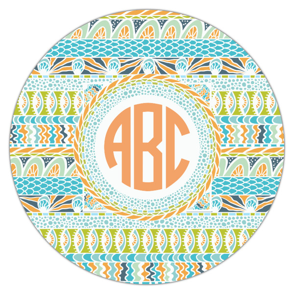 Teal Ribbons & Labels Drink Topper - Medium - Single