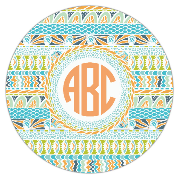 Teal Ribbons & Labels Drink Topper - Small - Single