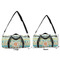 Teal Ribbons & Labels Duffle Bag Small and Large