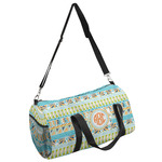 Teal Ribbons & Labels Duffel Bag - Small (Personalized)