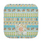 Teal Ribbons & Labels Face Cloth-Rounded Corners