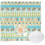 Teal Ribbons & Labels Washcloth (Personalized)