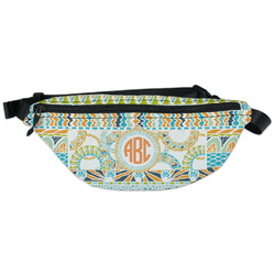 Teal Ribbons & Labels Fanny Pack - Classic Style (Personalized)
