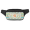 Teal Ribbons & Labels Fanny Packs - FRONT
