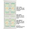 Teal Ribbons & Labels Full Cabinet (Show Sizes)