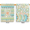Teal Ribbons & Labels Garden Flags - Large - Double Sided - APPROVAL