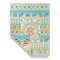 Teal Ribbons & Labels Garden Flags - Large - Double Sided - FRONT FOLDED